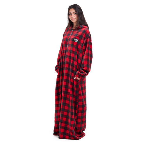 Snuggs Wearable Blanket Monk Red Checkered